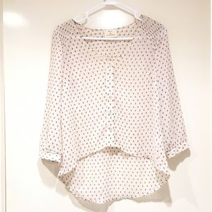 Anthropologie Pins And Needles Waterfall Top XS